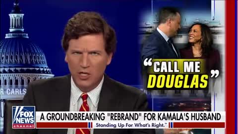 Tucker reacts to reporting on Kamala Harris' husband's name change and the leadership in the WH