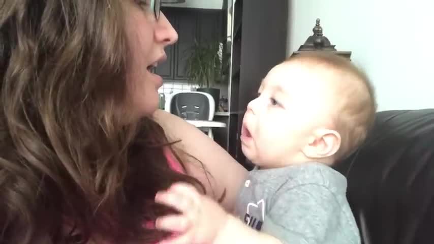 Baby Gets Emotional When Mom Sings Opera!