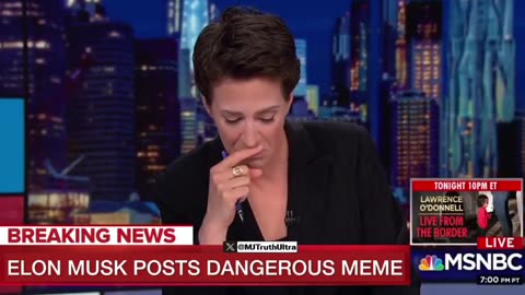 Rachel Maddow FREAKS OUT After Learning That Elon Musk May Buy MSNBC