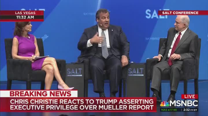 Mueller report discussion between Chris Christie and MSNBC host turns nasty