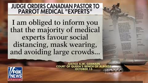 Canada: Pastor Pawlowski is ordered by the judge to 'parrot health experts.'