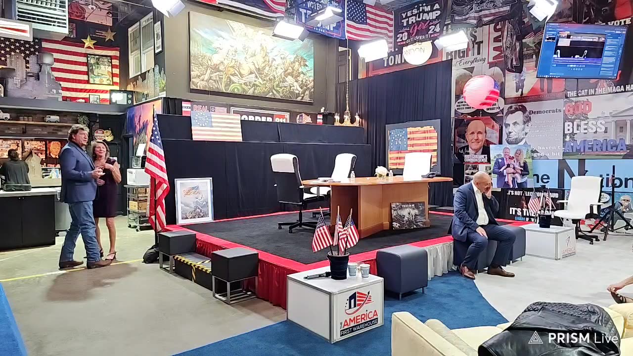 Rudy Guliani at The America First Warehouse 9/29/2023