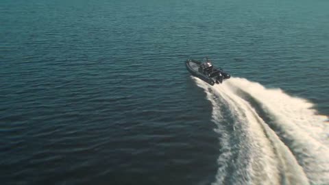 Zodiac Pro 7 RIB at sea