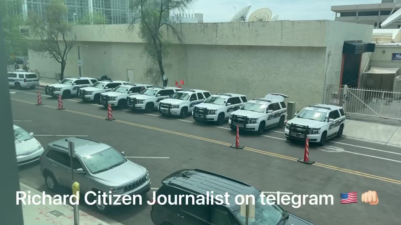Véhicules de police convention de Donald Trump en Arizona