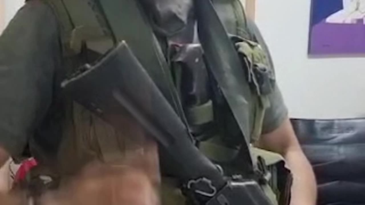 Hamas fighter taking sick people hostage, exclusive video from inside