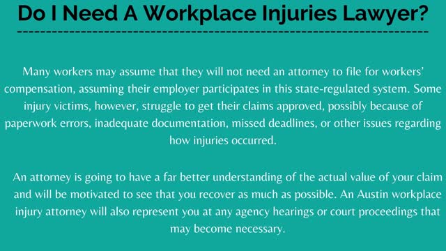 Austin Workplace Injury Lawyer