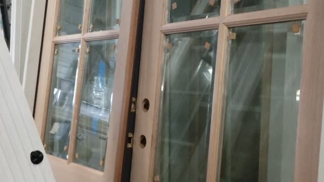 French Door Double 72x80 Wood Wood Mahogany Manufacturer Mill Direct Local Pick Up & Pallet Shipped