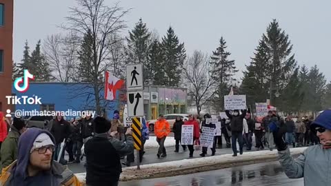 Moncton Dec 11th Protest against the mandates