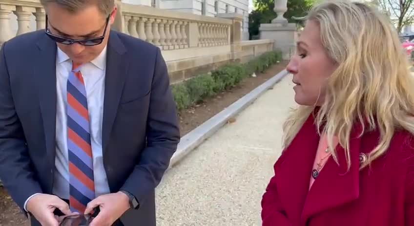 Rep. Marjorie Taylor Greene - I am repulsed that people gladly take a paycheck to lie and mischaracterize me like this guy, Jim Acosta.