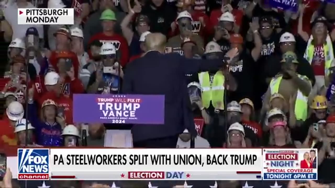 Swing state steelworkers ERUPT for Trump despite union's Harris endorsement