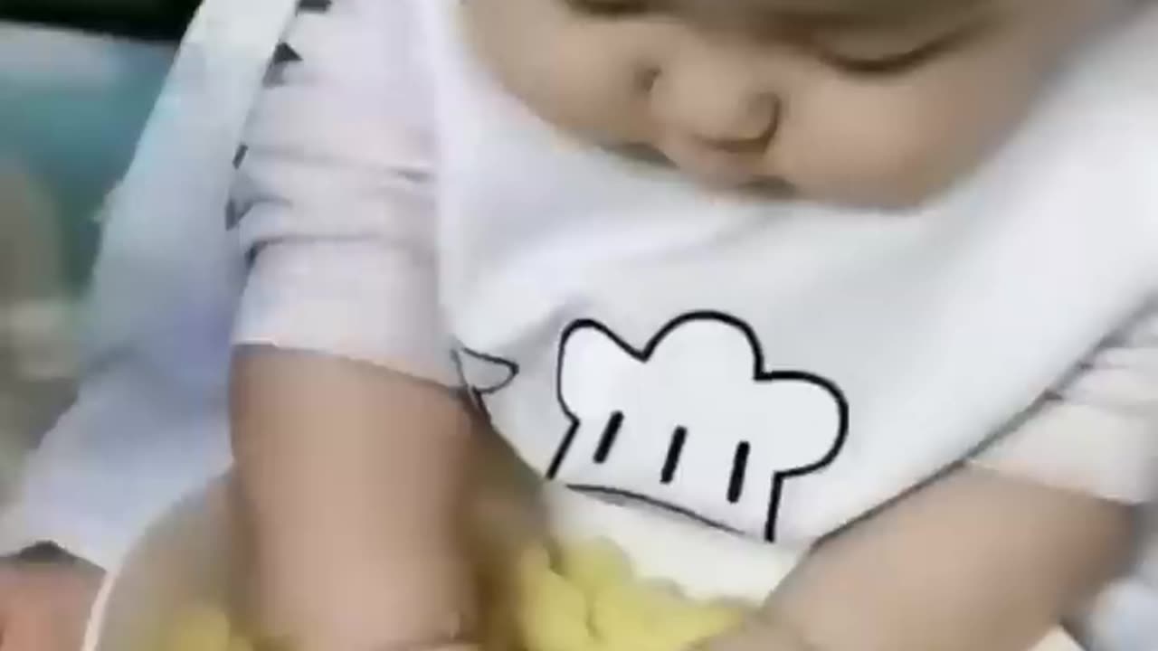 Cute baby chef