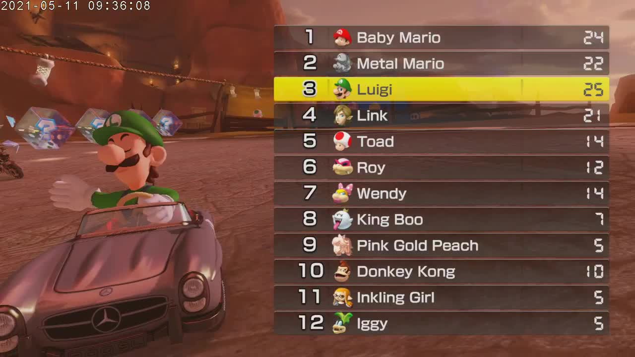 Mario Kart 8 Deluxe Switch Luigi Part 14 Bone Dry Dunes