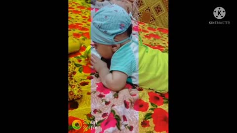 Baby playing with toys