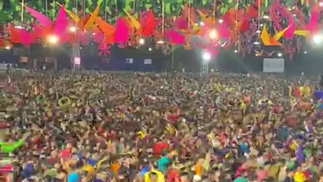 Record breaking gathering for navratri in India