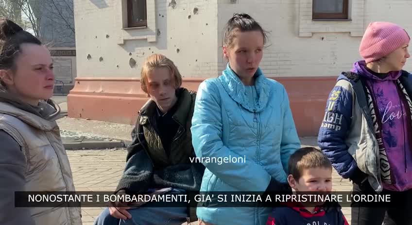 🔴 Mariupol, nel centro città si intravedono segnali di pace... (RangeloniNews)