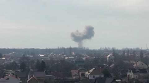 Strike on battery 411, right near Sauvignon, Odessa. (Video Ekaterina Volyanskaya)