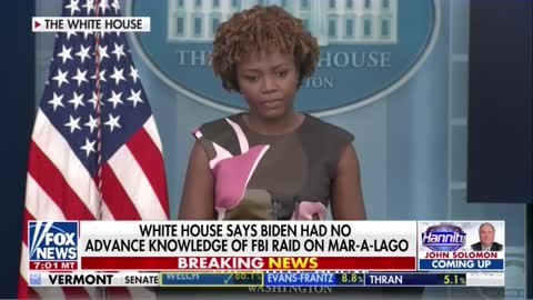 Karine Jean-Pierre: White House had no knowledge of Trump raid #shorts