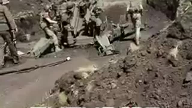 M777 Howitzers Firing in Ukraine