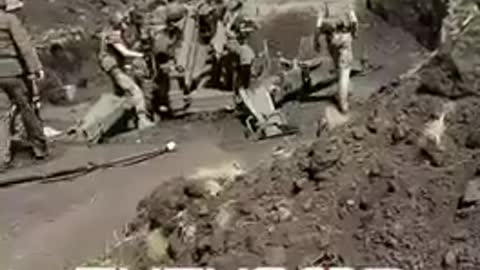 M777 Howitzers Firing in Ukraine