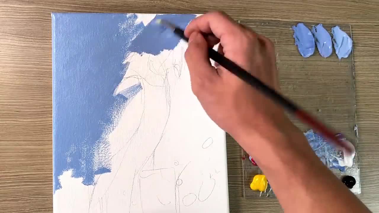 Acrylic Painting Parrot Bird_p3