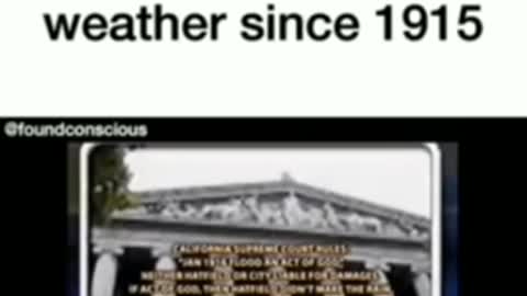 Manipulating The Weather Since 1915