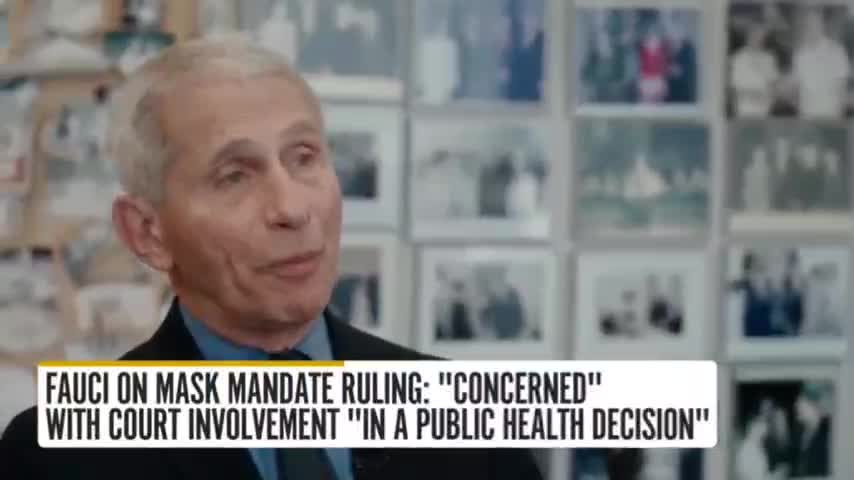 Fauci insists the CDC should be ABOVE federal courts.