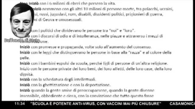 Fabio Duranti legge Primo Levi: Non iniziò cosi... Ma cosi...Dalla storia che avete imparato?