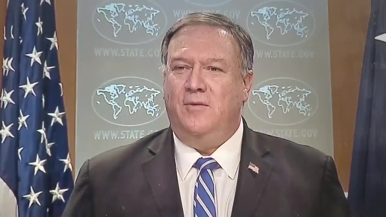 Pompeo addresses situation in Venezuela (correct video)