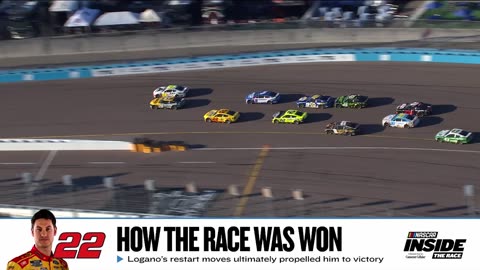 How Logano executed the final restart to perfection