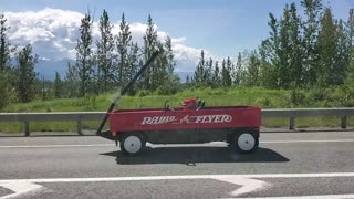 Big Red Wagon in Wasilla