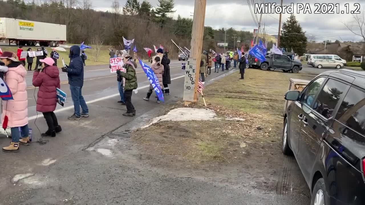 Trump support rally in Pennsylvania 2021.1.1