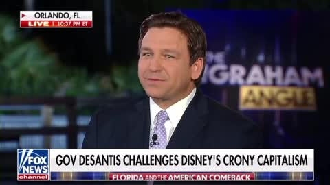 Florida Governor Ron DeSantis is on FIRE Tells Disney About Itself