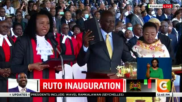 Kenya: William Ruto sworn in as president