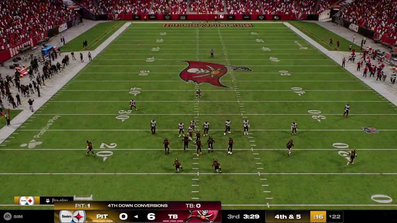 Madden 25 - Pittsburgh Steelers VS Tampa Bay Buccaneers Regs