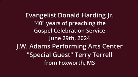 Feed My Sheep Ministry 06-29-24 "40" year preaching Anniversary!