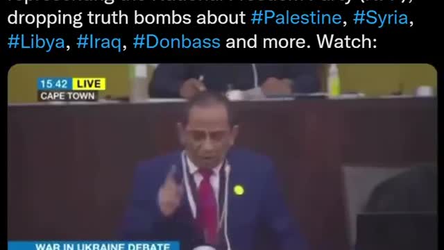 SOUTH AFRICAN MP SPILLS TRUTH ABOUT USA GOV. AND NATO