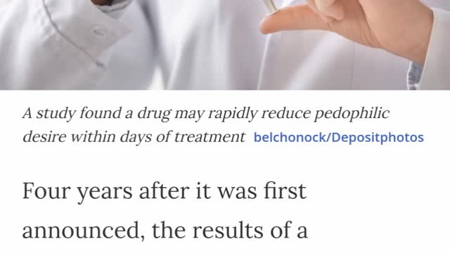 Hormone Blockers stop pedophiles?