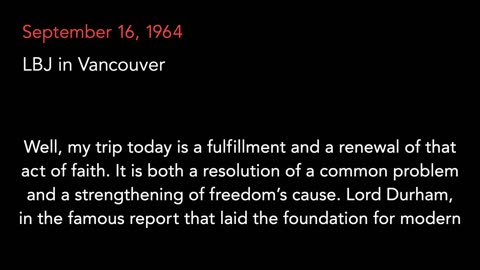 Sept. 16, 1964 | LBJ in Vancouver