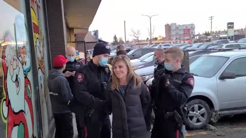 Footage of Police Harassing Peaceful, Law Abiding Citizens in Calgary