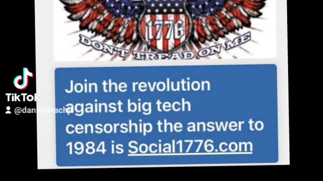 Join the revolution against big tech censorship