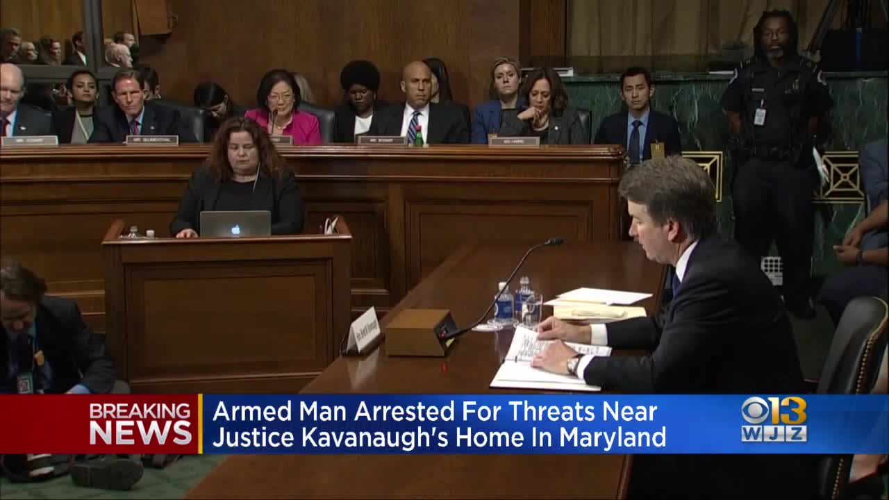 Armed Man Arrested Near Justice Kavanaugh's Maryland Home