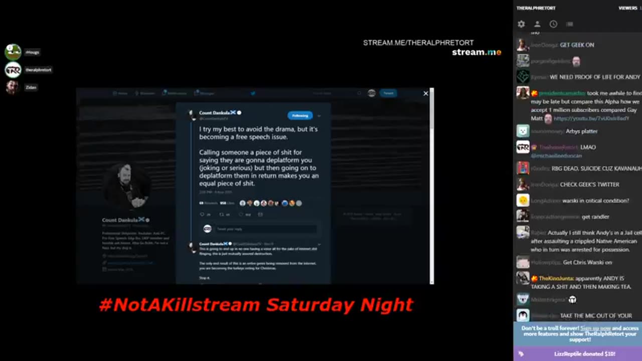 2018-11-10 - NotAKillstream Saturday Night