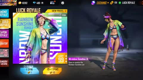 Freefire 100 Spin Rare Bundle