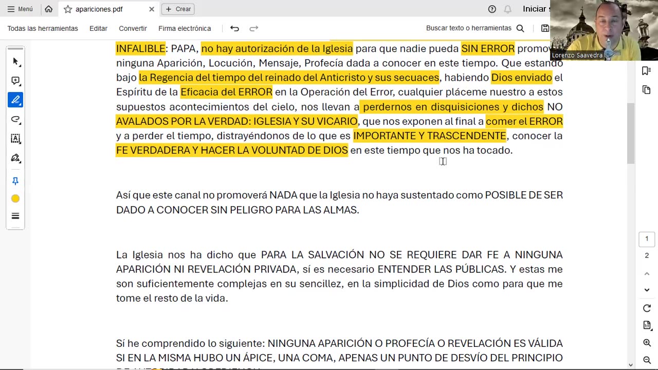 š¢LLAMAMIENTO A RECHAZAR LAS SUPUESTAS "REVELACIONES" PRIVADAS Y LOS CANALES QUE LAS PROMUEVENā”ā