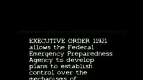 So many Executive Orders by the US Presidents for the demise of the PEOPLE