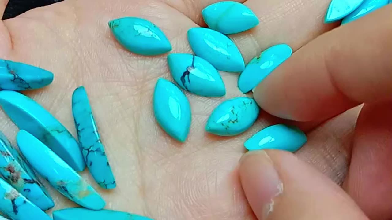 Natural turquoise Marquise beads size 9*11mm 12*16mm 18*25mm for Jewelry06