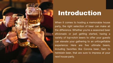 5 Ultimate Beers to Elevate Your Next House Party