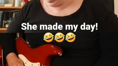 Funny playing music