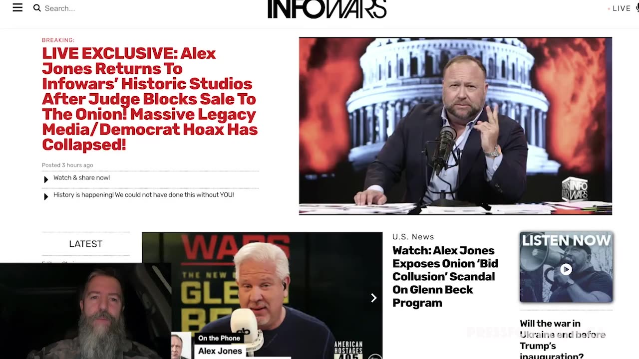 Alex Jones/Infowars Is BACK With A New Window Of Opportunity