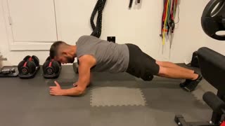 Elbow To Straight Arm Plank-Ups